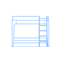 Furniture Bunk Beds Loft Beds Perch Bunk Bed Vinyl Svg File, Free Vectors File
